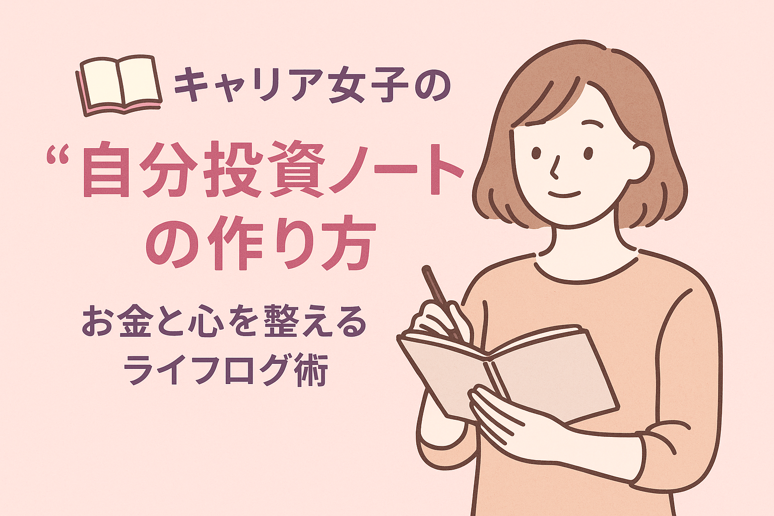 「キャリア女子の“自分投資ノート”の作り方|お金と心を整えるライフログ術」